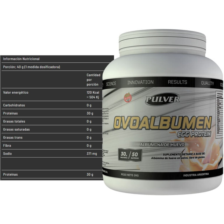 Egg Ovoalbumen 2 Kg Pulver Claras De Huevo DeMusculos