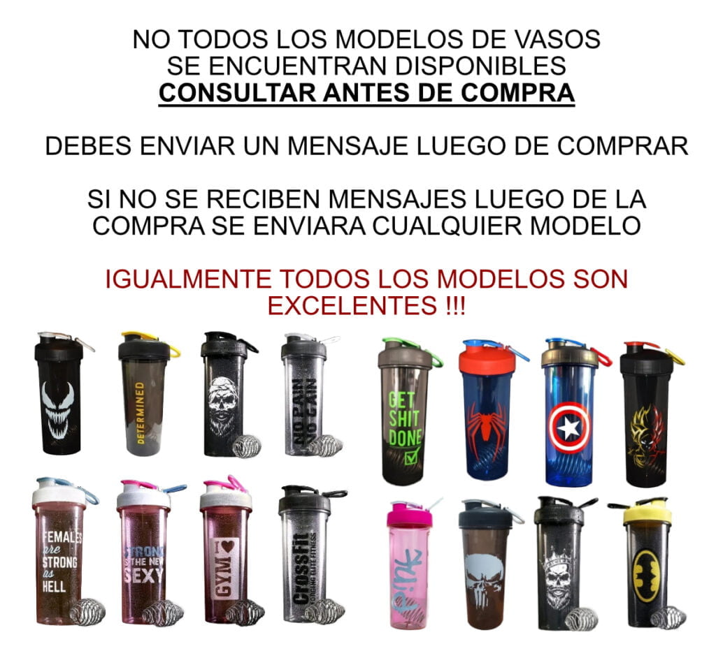 Shakers Vasos por mayor Varios Motivos No Tóxicos BPA