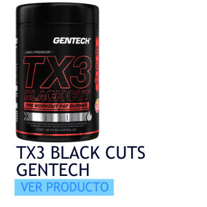 Quemador de Grasas TX3 Black Cuts de Gentech