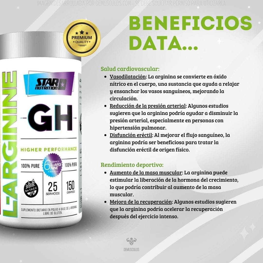 Arginina GH 150 grs Star Nutrition