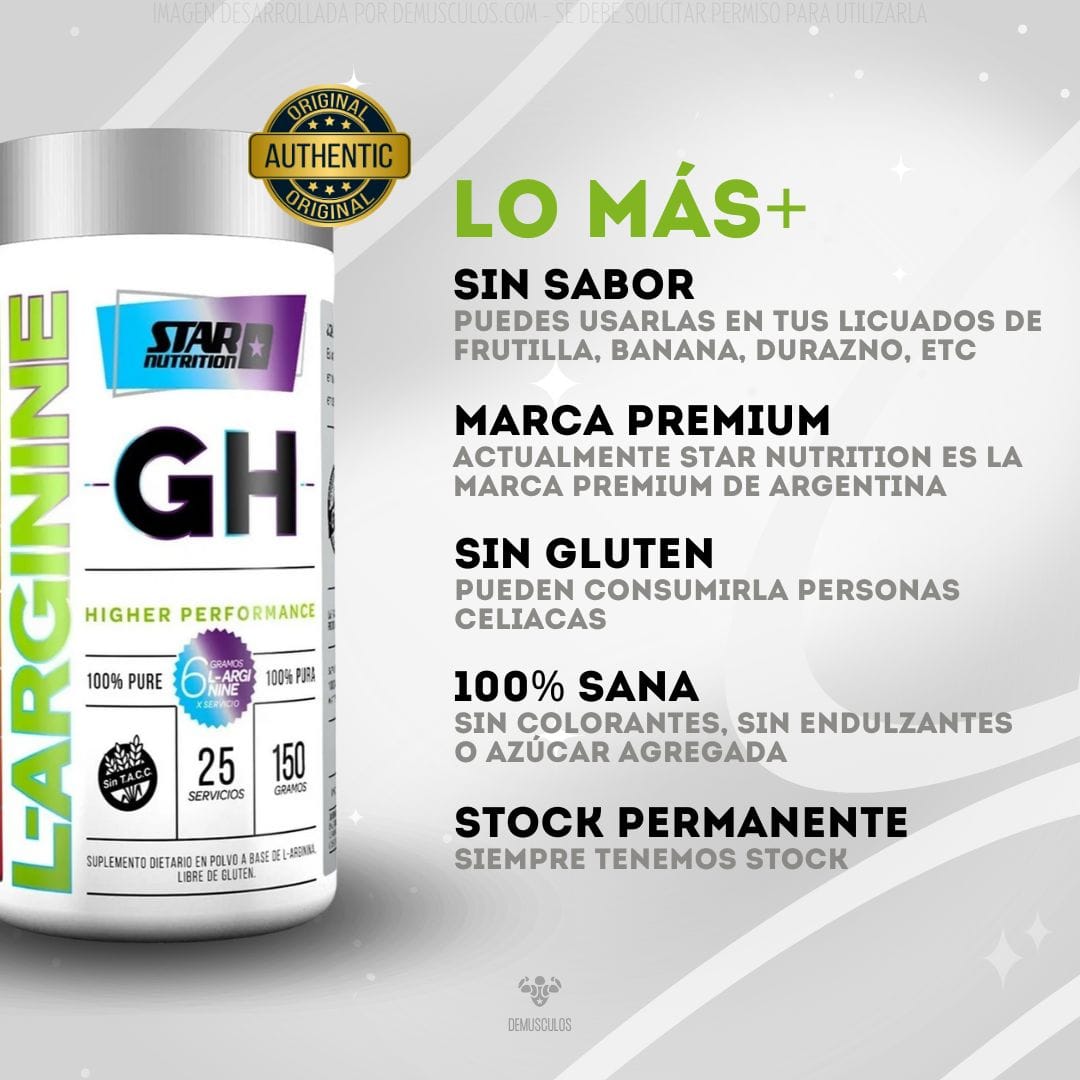 Arginina GH 150 grs Star Nutrition