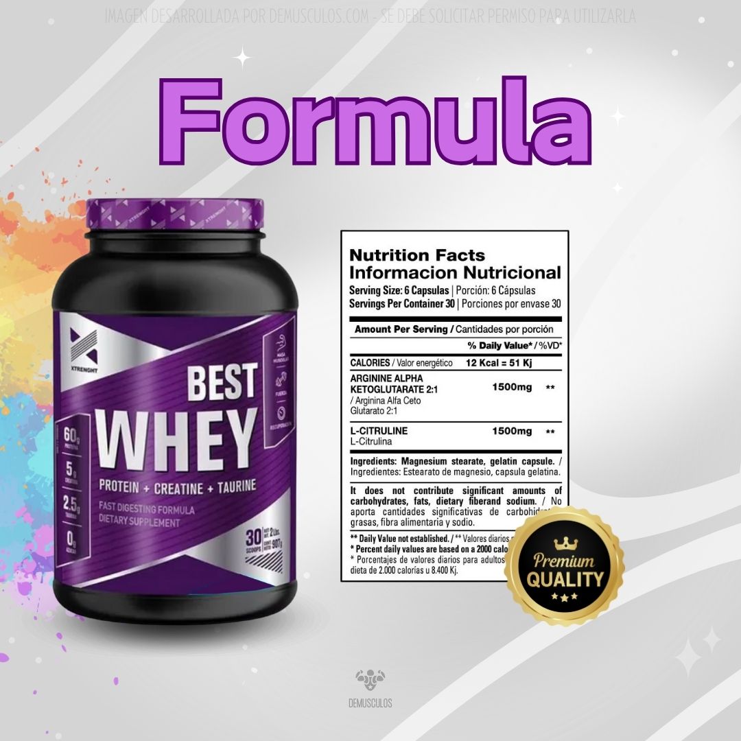 La fórmula de Best Whey 2 Lbs Xtrenght