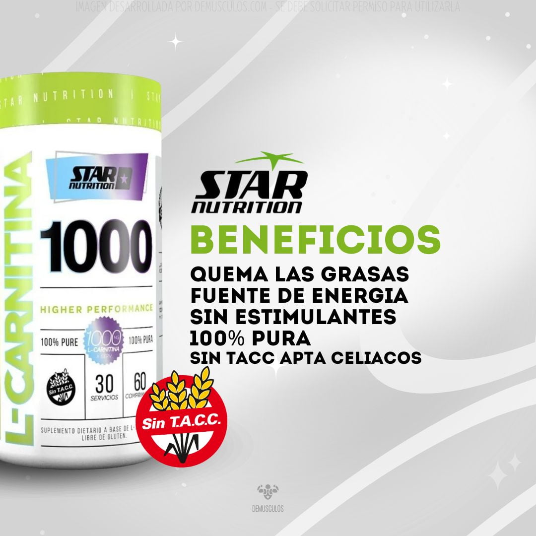 Beneficios de la L-Carnitina 1000 de Star Nutrition