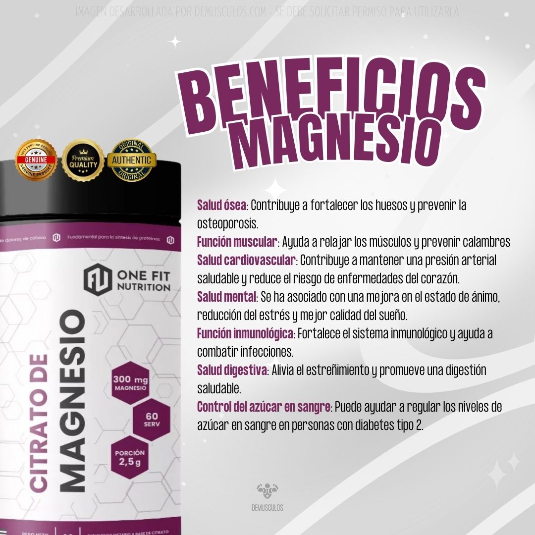 Citrato de Magnesio 150 grs One Fit