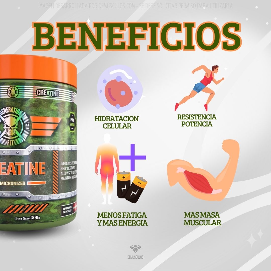 Creatina Micronizada 300 grs Generation Fit