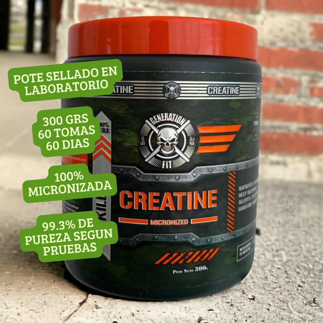 Creatina Micronizada 300 grs Generation Fit