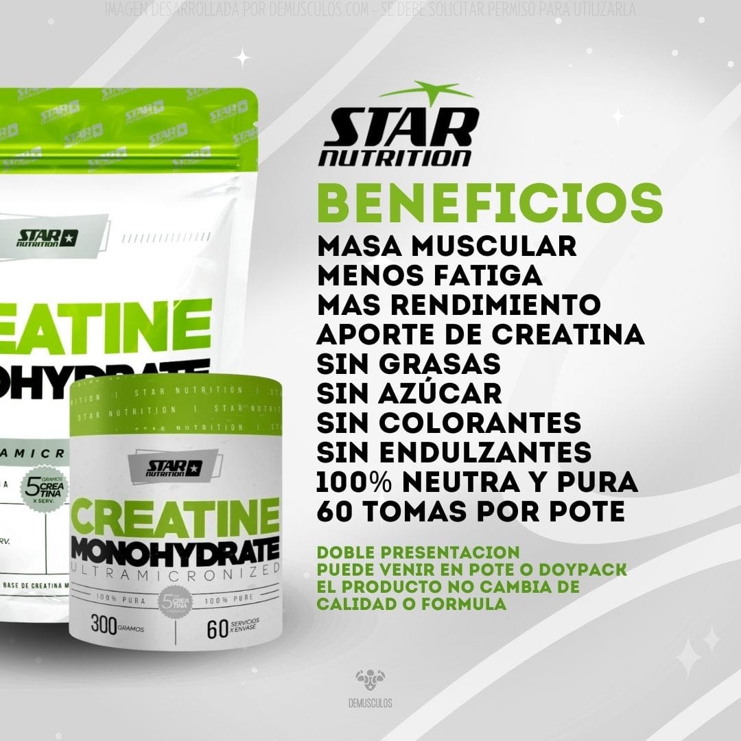 Creatina 300 grs de Star Nutrition