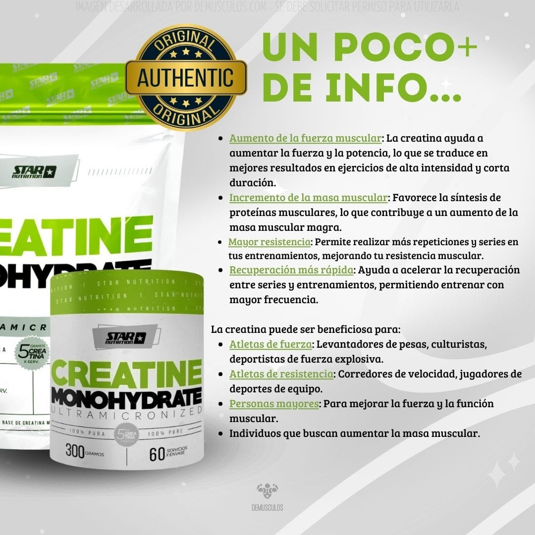 Creatina 300 grs de Star Nutrition