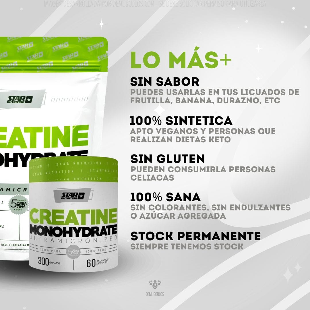 Creatina 300 grs de Star Nutrition