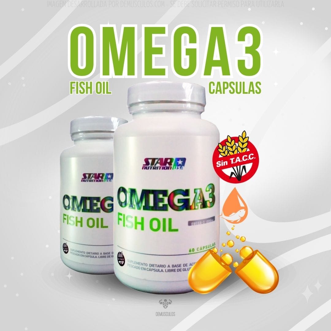 Omega 3 Fish Oil x60 cápsula de Star Nutrition