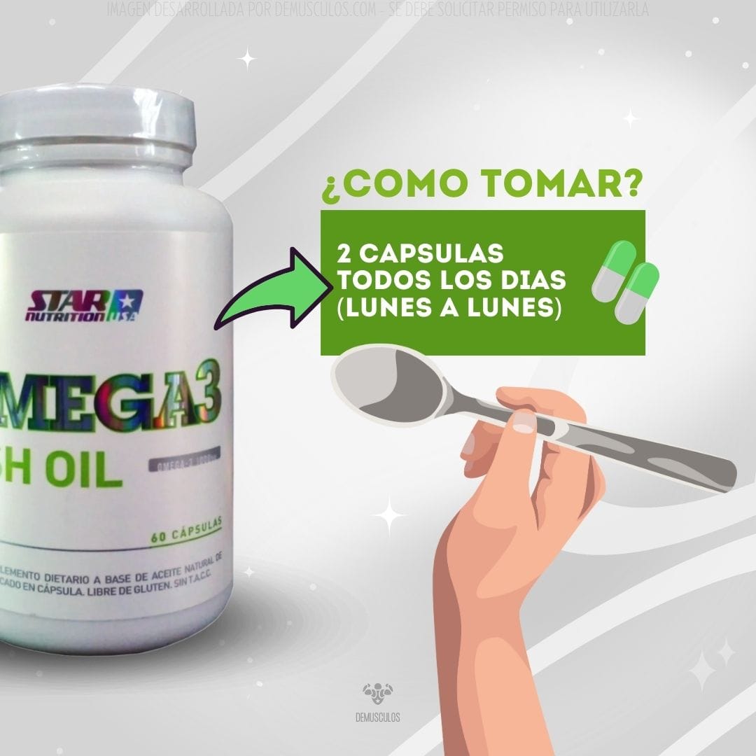 Omega 3 Fish Oil x60 cápsula de Star Nutrition