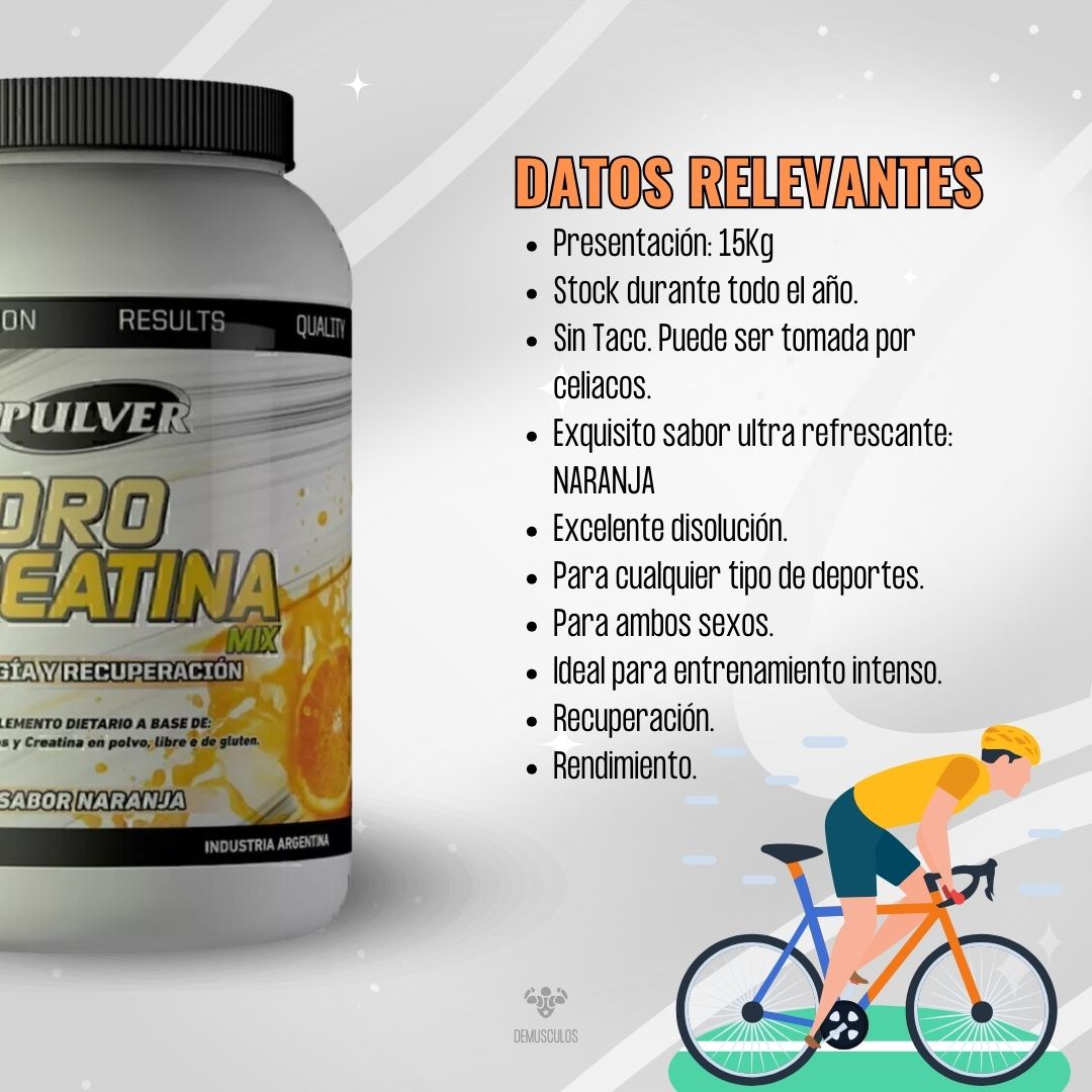 Hidro Creatina 1.5 kg de Pulver