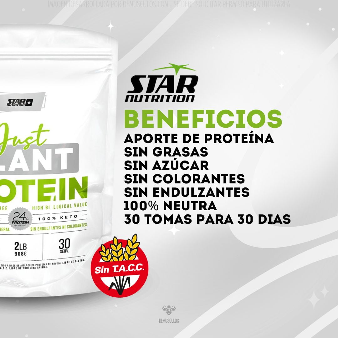 Beneficios de Just Plant 2 lbs de Star Nutrition