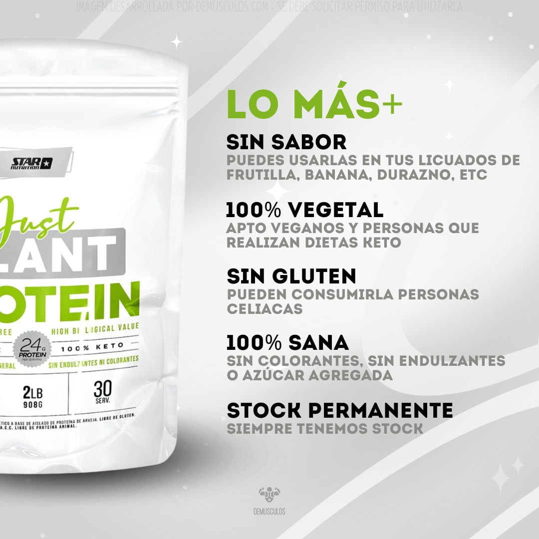 Proteína Vegetal Just Plant de 2 lbs Star Nutrition