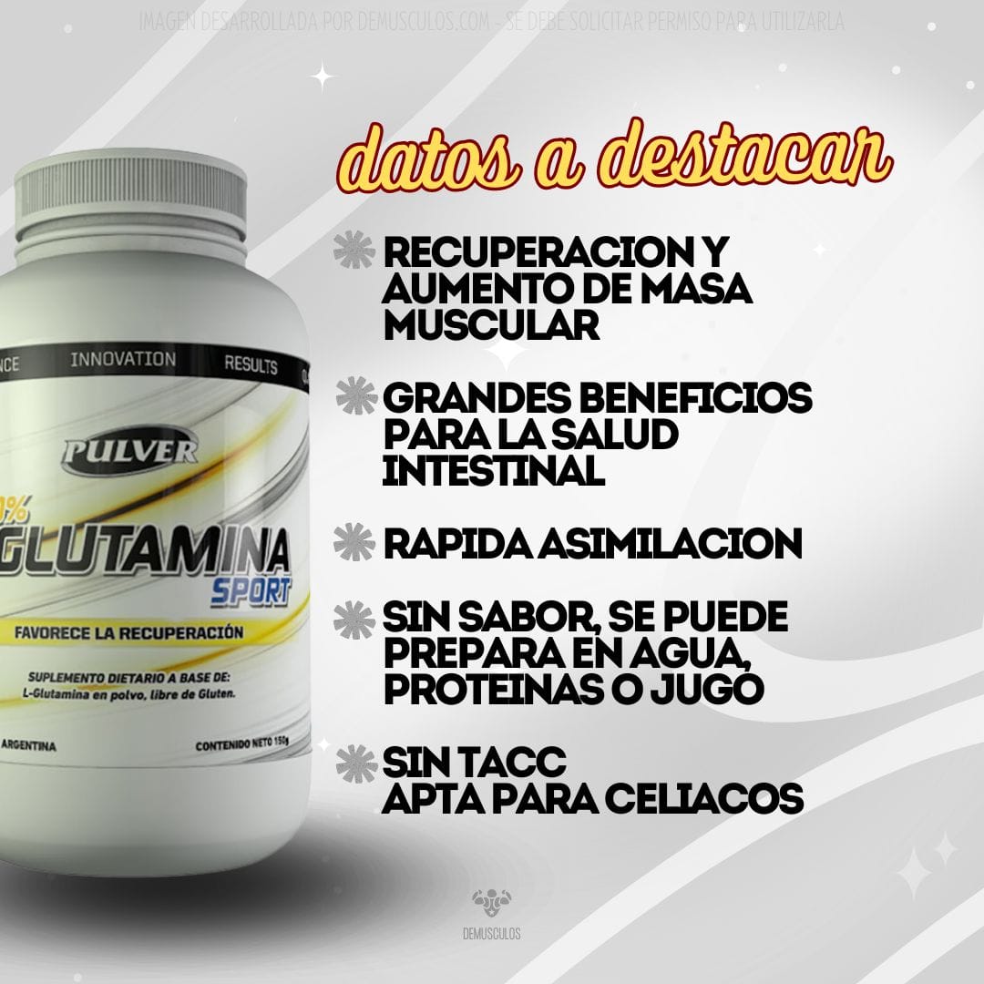 L-Glutamina 150 grs Pulver Sin Tacc