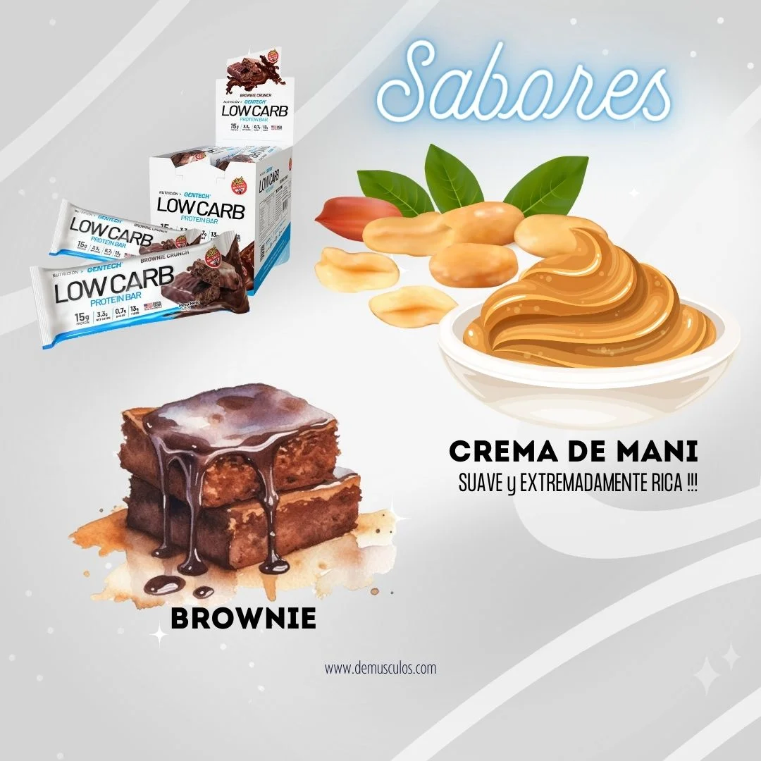 Sabores de las barras de proteína Low Carb