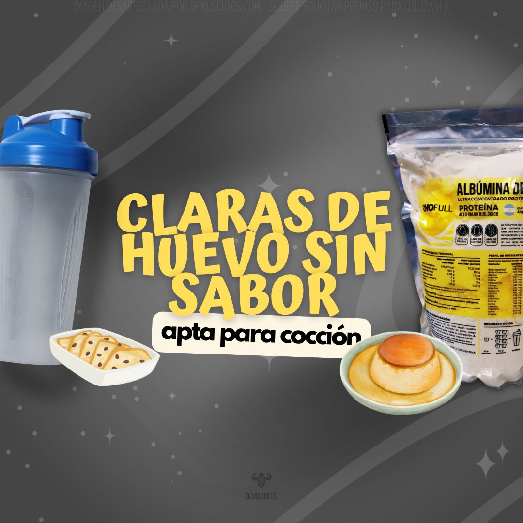 Claras de huevo sin sabor listas para preparar fría o se pueden utilizar en la cocina