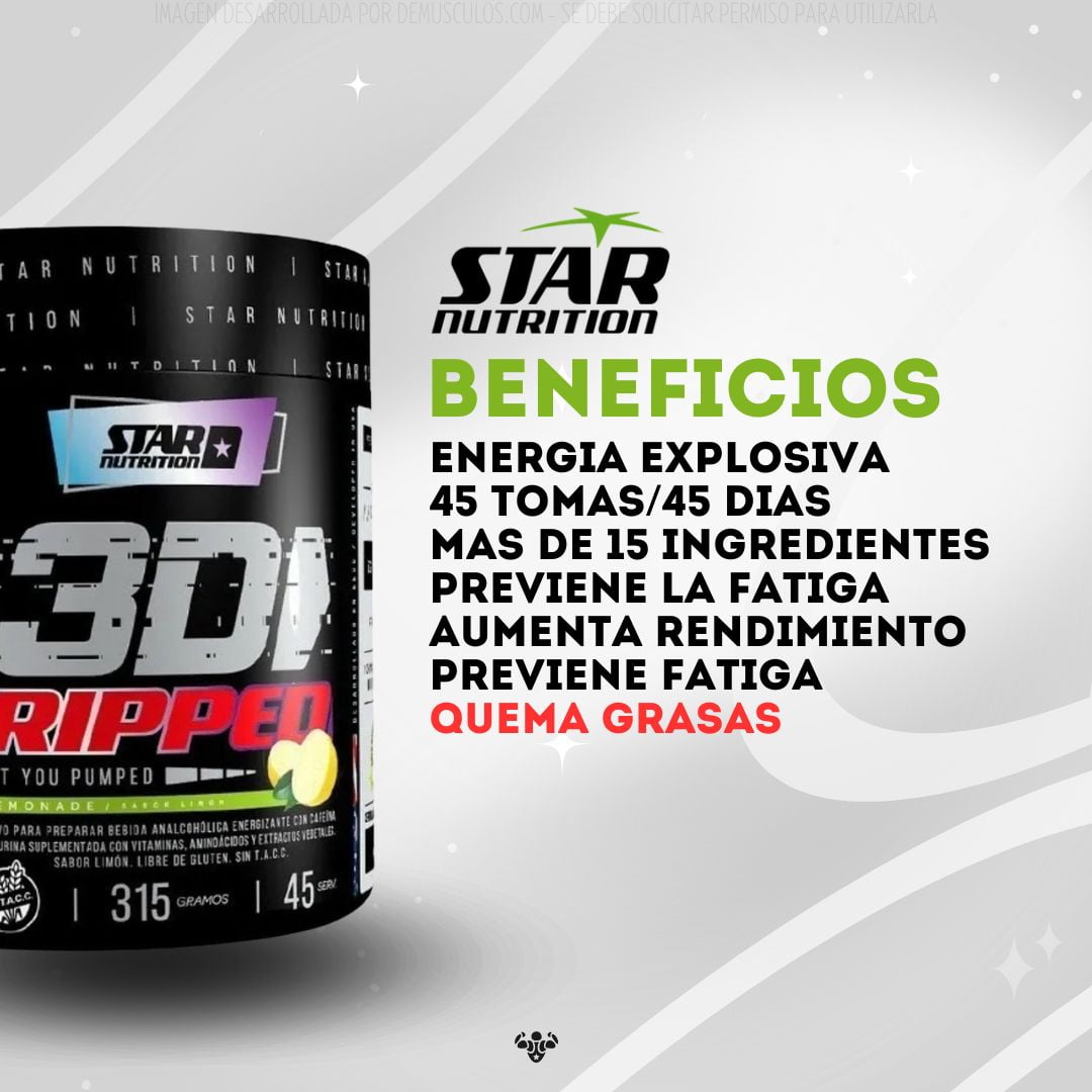 Pump 3D Ripped 315 grs Star Nutrition