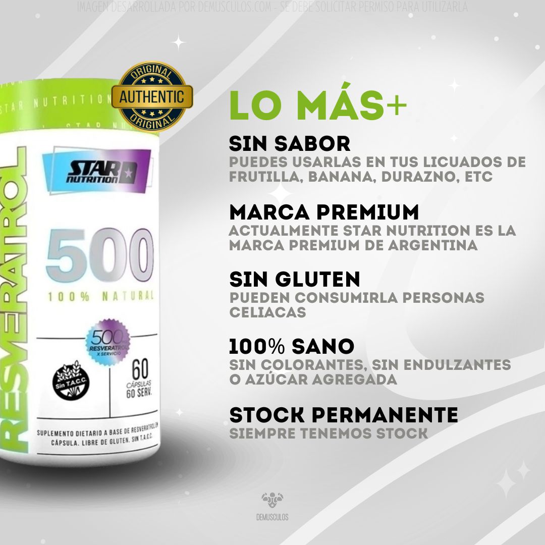 Resveratrol 500 Star Nutrition