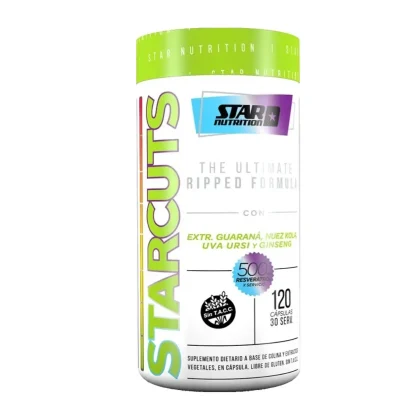 Quemador de grasas | Fuente de energía | Starcuts de Star Nutrition | 120 cápsulas