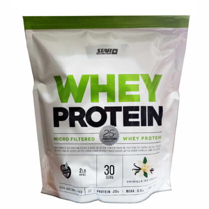 Masa muscular y recuperación con la proteína Whey Protein 2 lbs Star Nutrition