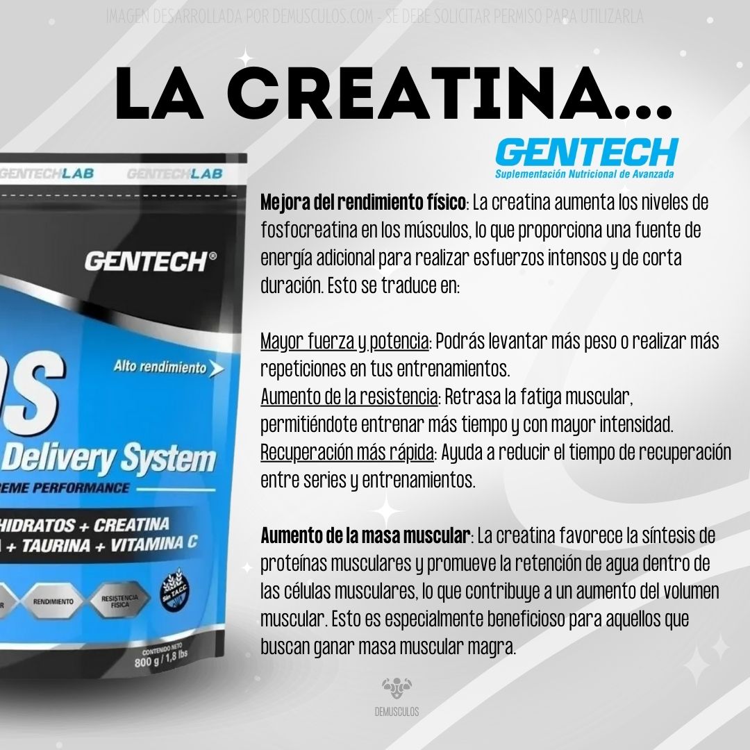 Información sobre la creatina: Beneficios