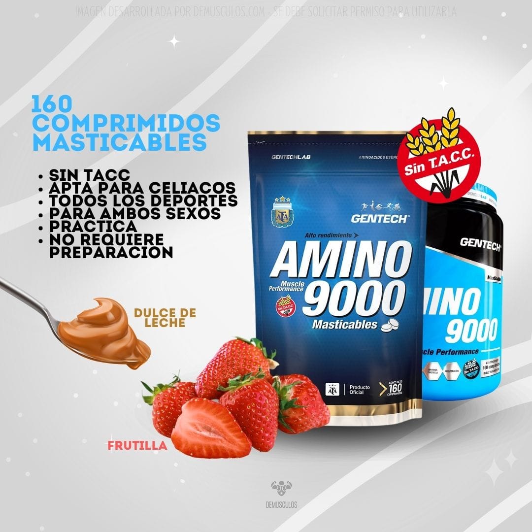 Amino 9000 de 160 capsulas Gentech