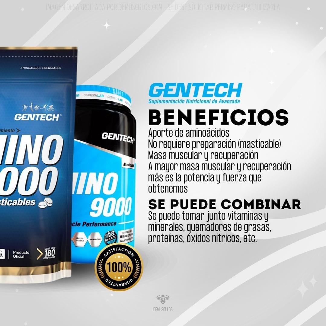 Amino 9000 de 160 capsulas Gentech