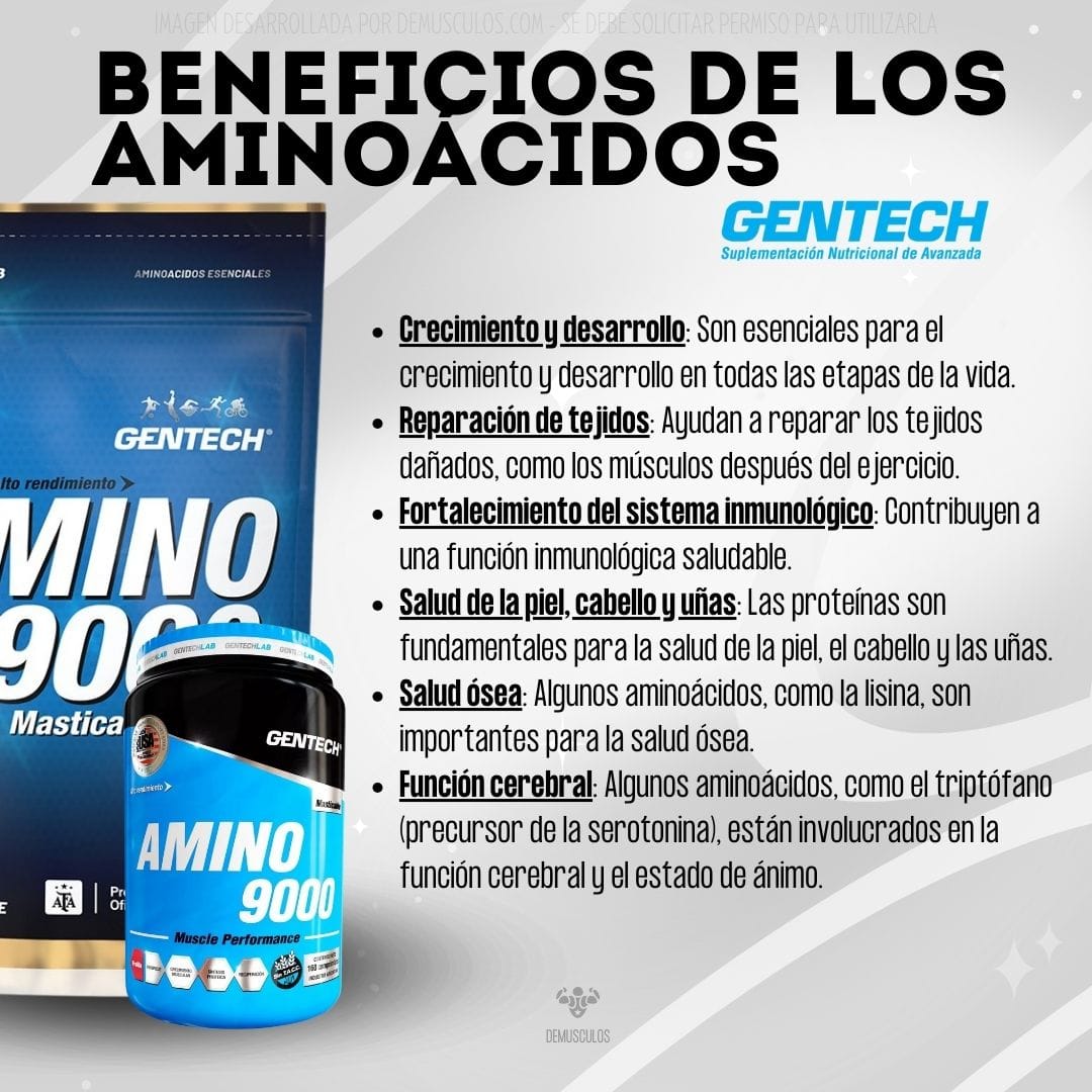 Amino 9000 de 160 capsulas Gentech