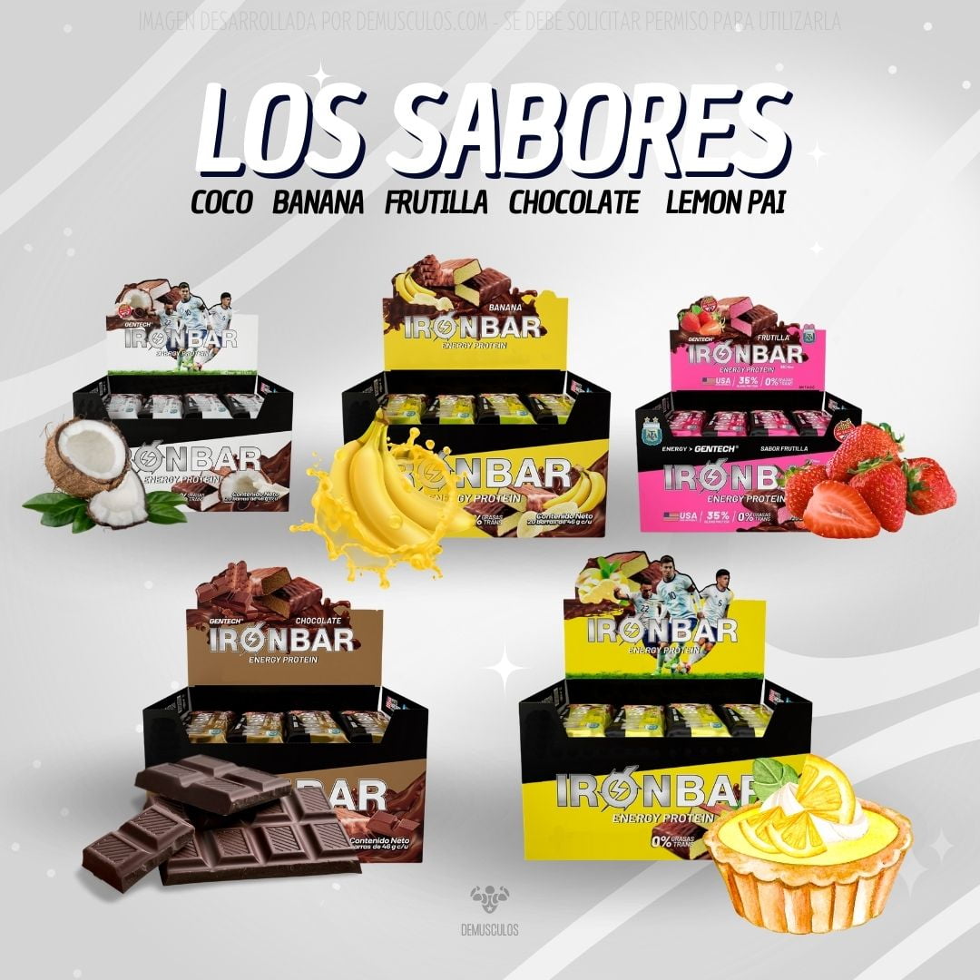 Sabores de Iron Bar de Gentech