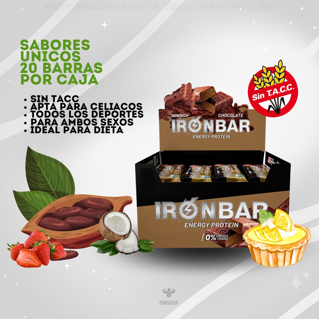 Iron Bar de Gentech Caja x 20