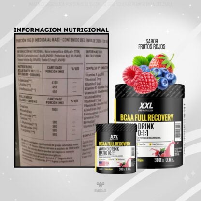 Bcaa Full Recovery 300 grs de XXL PRO Nutricion