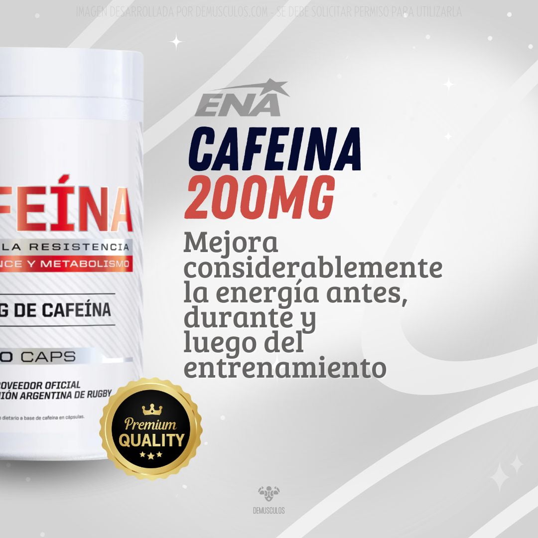 200 mg de Cafeína por toma