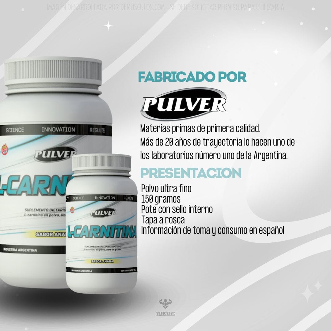 L-Carnitina Pulver 150 grs Anana