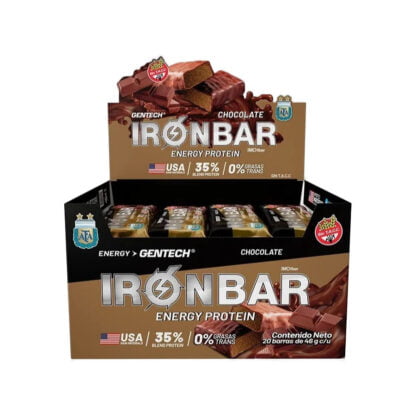 Iron Bar de Gentech x 20 barras Chocolate