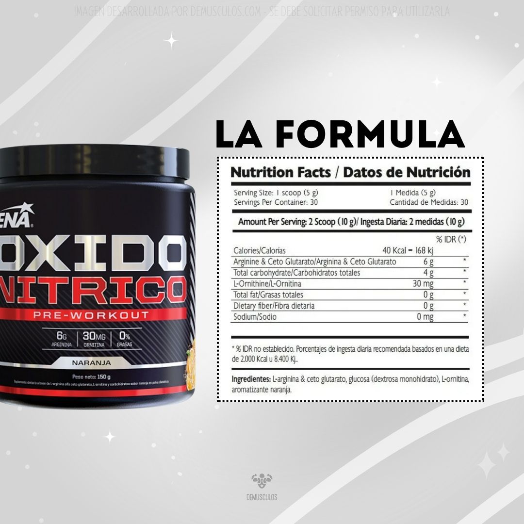 Óxido Nítrico de Ena Sport x 150 grs