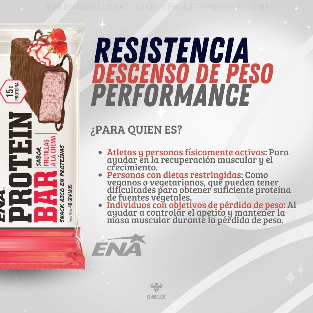 Para quienes están dirigidas las Barritas de Proteínas Ena Sport