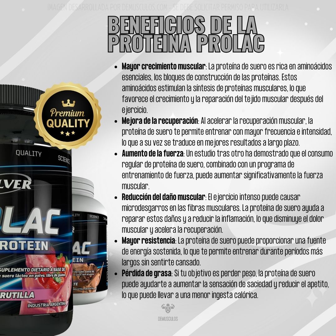 Beneficios de tomar proteínas. Prolac Whey Protein de Pulver.