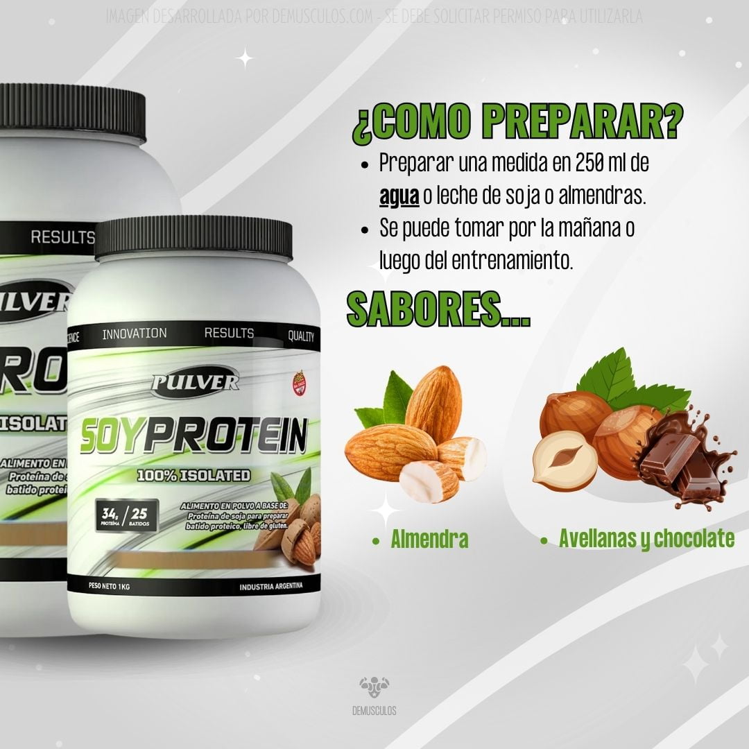 Sabores de Soy Protein 1 kg de Pulver