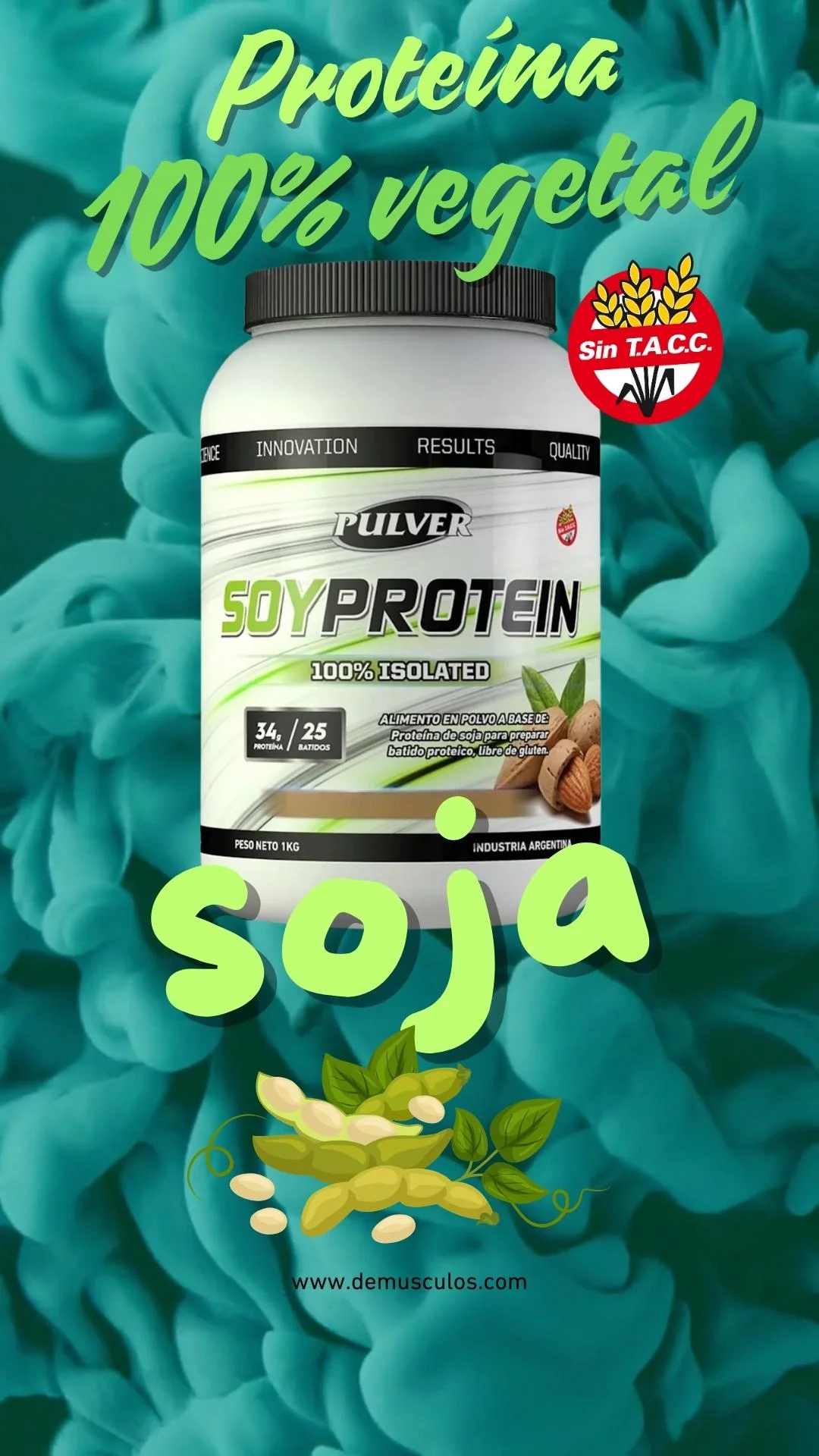 Proteína de soja Pulver x 1 kg