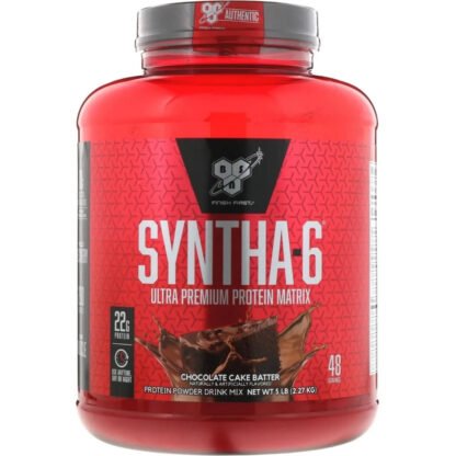Syntha 6 de BSN, proteína de 5 lbs de tamaño, importada de USA