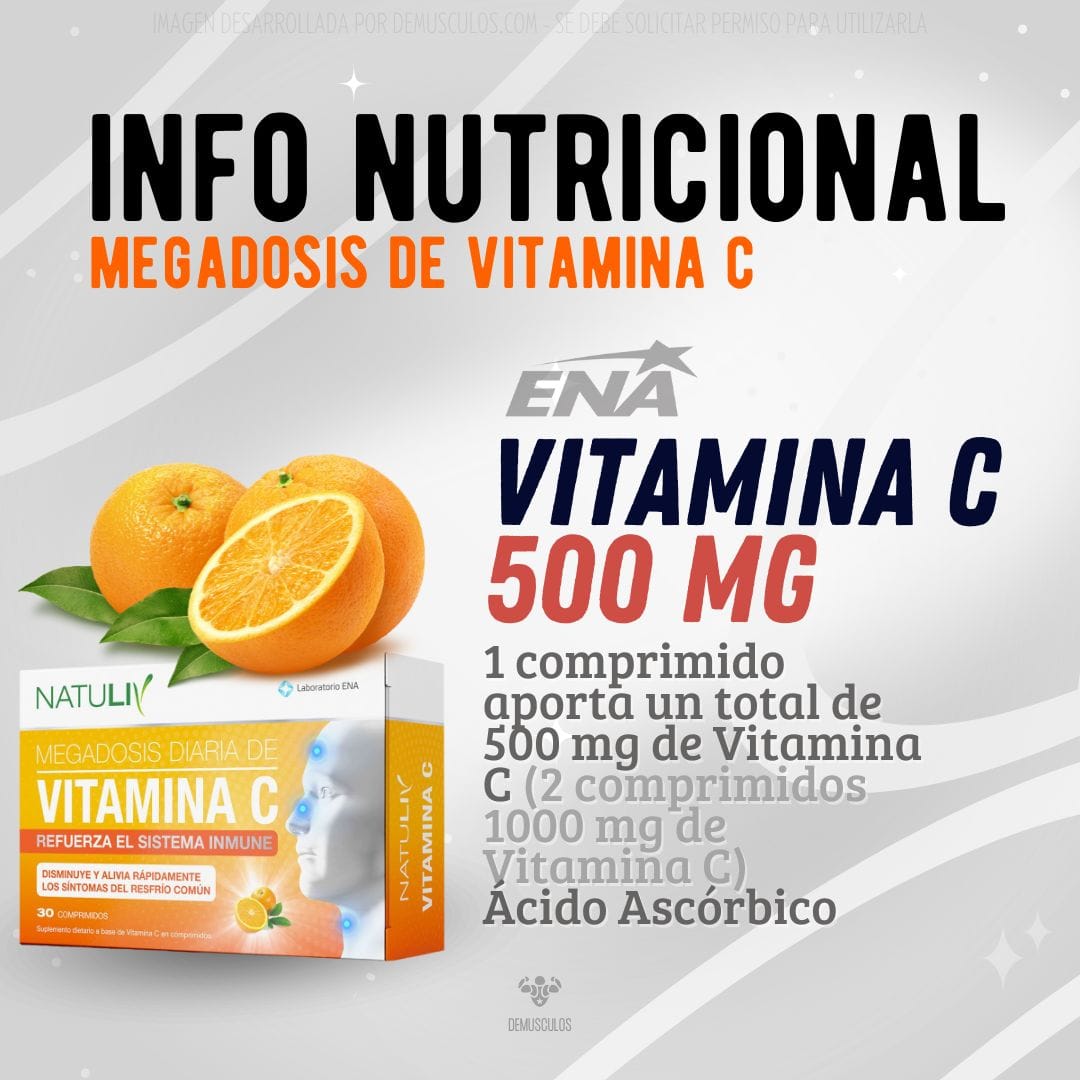 Vitamina C x 30 comprimidos Natuliv Ena sport