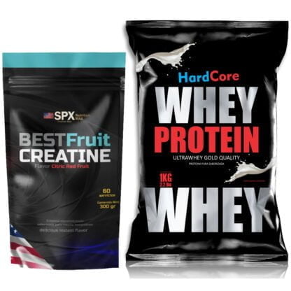 Creatina 300 grs SPX + Proteína Whey 1 kg Hardcore