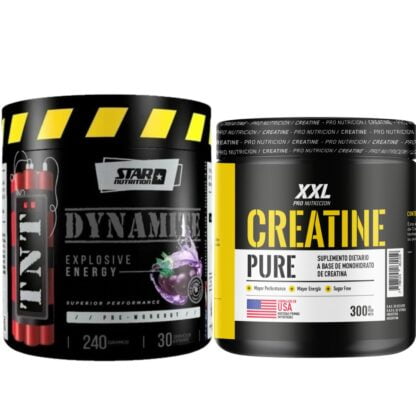 Pre entrenamiento TNT Dynamite de Star Nutrition + Creatina 300 grs Micronizada de XXL PRO Nutrición