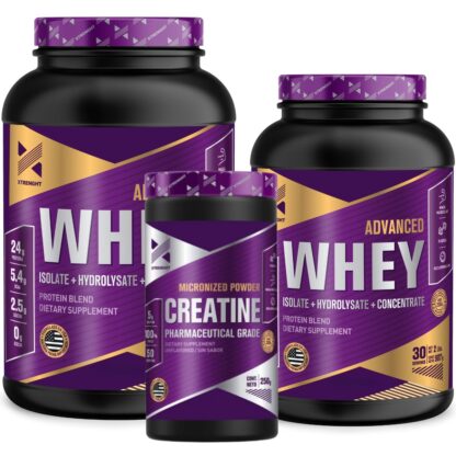 Combo Xtrenght: 2 Advanced Whey 2 Lbs + 1 Creatina 250 grs Micronizada