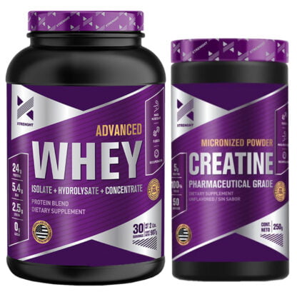 Combo: Creatina 250 grs + Advanced Whey de marca Xtrenght Nutrition