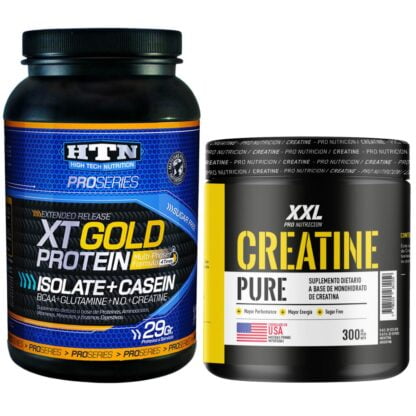 Combo: Proteína XT GOLD de HTN x 1 kg + Creatina 300 grs de XXL PRO Nutrición