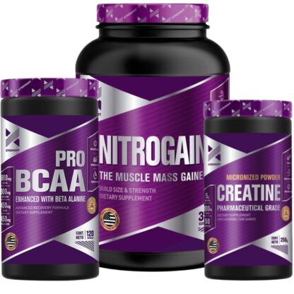 Nitrogain 1.5 kg + Bcaa Pro + Creatina 250 grs de Xtrenght