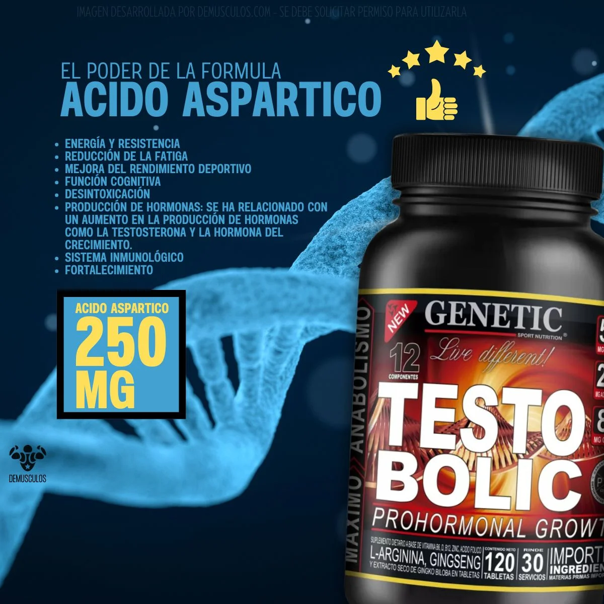 El poder del Acido Aspartico en Testo Bolic