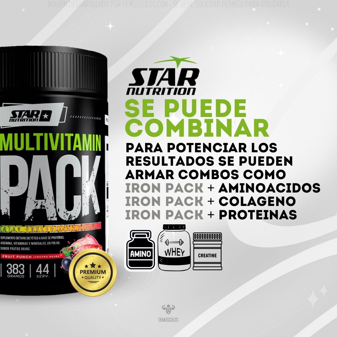 Iron Pack se puede combinar con otros suplementos naturales